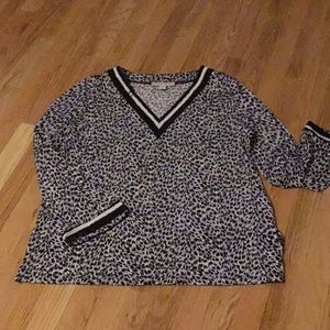 Michael Kors Black/White Blouse
